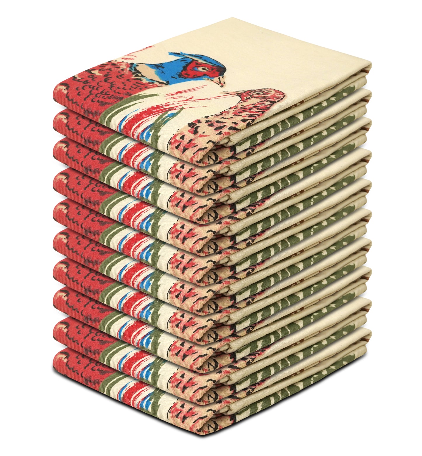 Peacock design Tea Towel