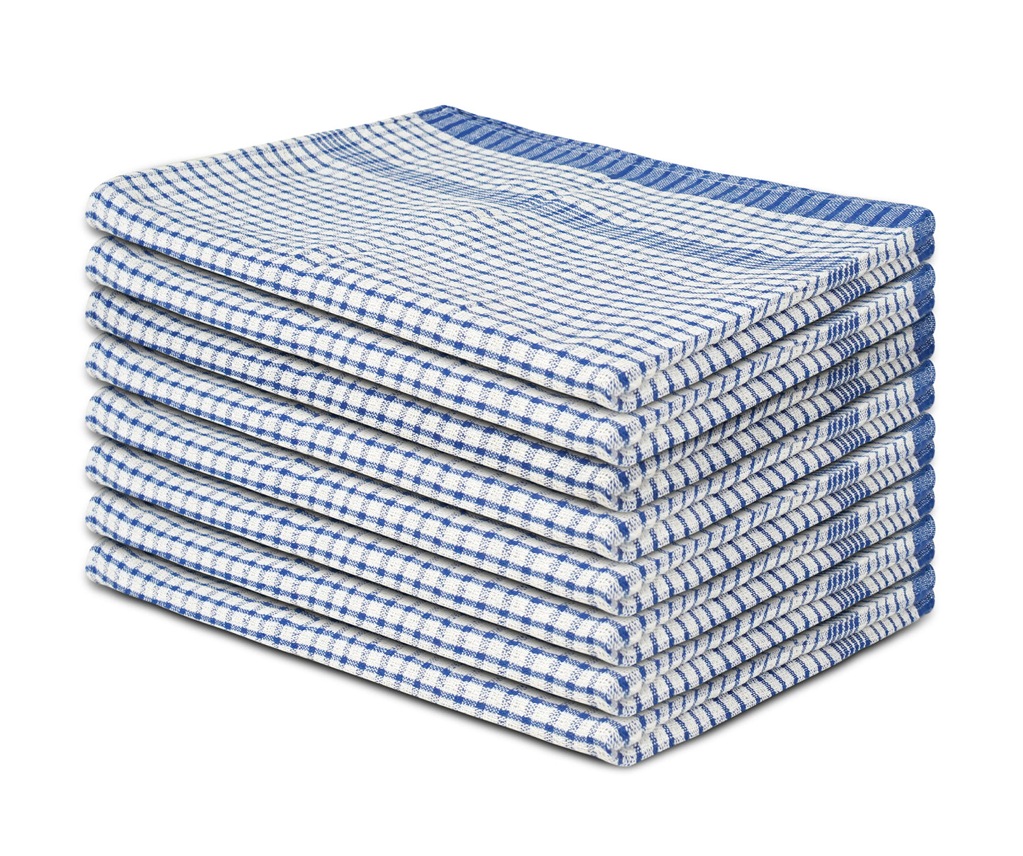 Jumbo Tea Towels 60x90cm – Durable Checked Cotton Kitchen Cloths Set