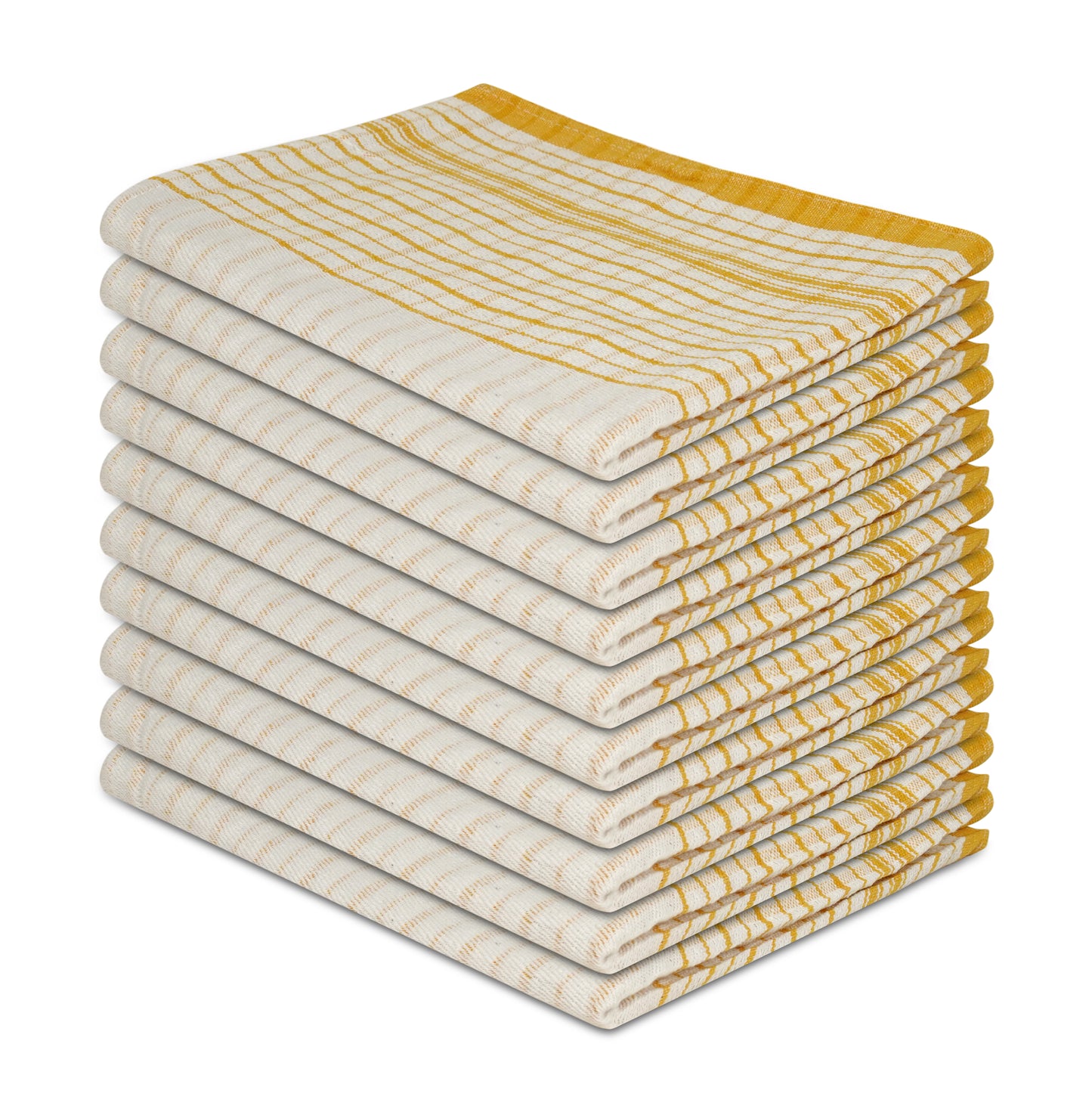 Yellow Tea Towels JUMBO Size 50x70cm Commercial Grade Heavy Duty 100% Cotton