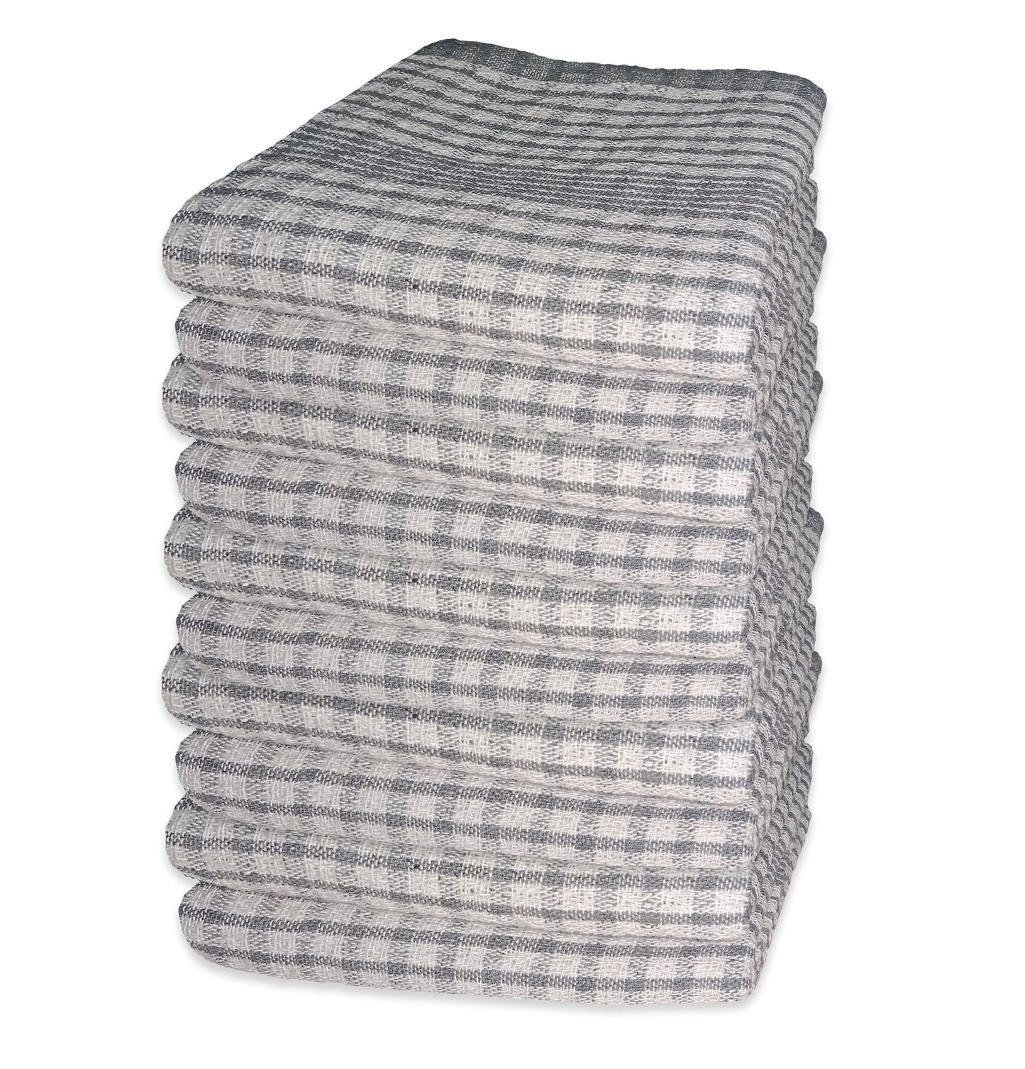 Jumbo Tea Towels 60x90cm – Durable Checked Cotton Kitchen Cloths Set