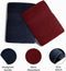 GABA 2PCS Large Bath Sheets, 100% Cotton Towels, 70 x 140 cm,  Soft Bath Towels, Egyptian Cotton & Super Absorbent, Quick Dry, Perfect Bathroom Towels for Daily Use (Navy Blue / Burgundy)