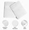 GABA 2PCS Large Bath Sheets, 100% Cotton Towels, 70 x 140 cm,  Soft Bath Towels, Lighter Weight & Super Absorbent, Quick Dry, Perfect Bathroom Towels for Daily Use (White)