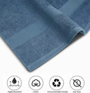 GABA 2PCS Large Bath Sheets, 100% Cotton Towels, 70 x 140 cm,  Soft Bath Towels, Egyptian Cotton & Super Absorbent, Quick Dry, Perfect Bathroom Towels for Daily Use (Slate Blue)