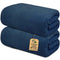 2x Navy Blue Bath Towels Set 600 GSM Extra Soft Luxury High Quality 90 x 180 cm