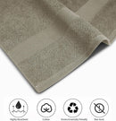 GABA 2PCS Large Bath Sheets, 100% Cotton Towels, 70 x 140 cm,  Soft Bath Towels, Egyptian Cotton & Super Absorbent, Quick Dry, Perfect Bathroom Towels for Daily Use (Taupe)