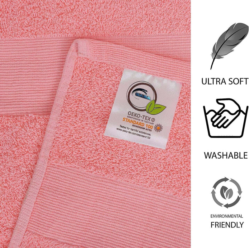 2x Pink Luxury Jumbo Bath Sheets 100% Cotton Extra Soft Shower Body Towels 90 x 180 cm