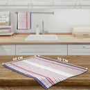 GABA Luxury Tea Towels Jumbo Size 50x70cm, Commercial Grade Heavy Duty 100% Cotton (Multi Color