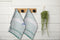 Green/White Rich Cotton Dish Wash Kitchen Tea Towels High Absorbance Towels Set