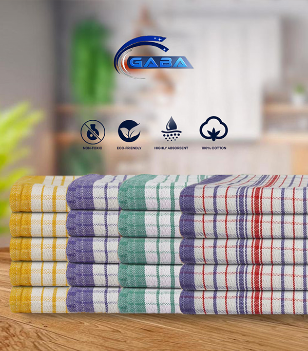 Luxury Jumbo Tea Towels | Commercial Grade 100% Cotton, Heavy Duty for Kitchen, 50x70cm