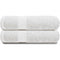 GABA 2PCS Large Bath Sheets, 100% Cotton Towels, 70 x 140 cm,  Soft Bath Towels, Lighter Weight & Super Absorbent, Quick Dry, Perfect Bathroom Towels for Daily Use (White)