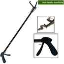 GABA Snake Grabber Tool 72inches Black professional extra heavy duty foldable stainless steel snake catcher tool picker snake stick reptile grabber snake holding tongs with lock