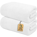 Bath Towels set pack of 2 Made with 100% Egyptian cotton (600 GSM), extra large highly absorbent & plush beach towel Sheets by 90 x 180 cm