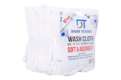 WHITE TOWELS 100% COTTON MULTIPURPOSE CLEANING FOR COMMERCIAL 33X 33CM