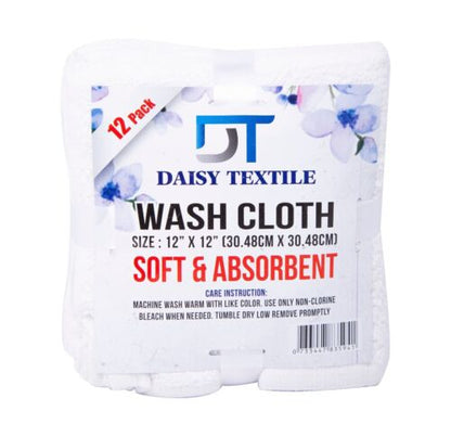 WHITE TOWELS 100% COTTON MULTIPURPOSE CLEANING FOR COMMERCIAL 33X 33CM