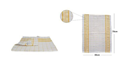 LARGE Tea Towel Kitchen Dish Towels 100% Cotton Absorbent Cleaning Cloth 50x70C
