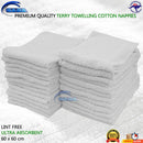 Terry Toweling Premium Quality Cotton Nappies 40 x 66 cm